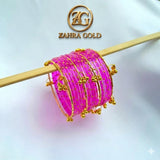Dark Pink Viral AEENA Kashmiri Bangles - 2.6