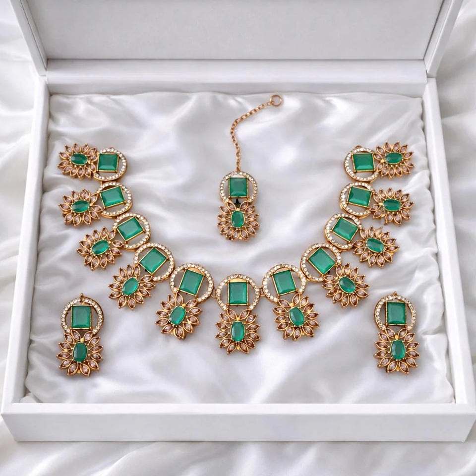 Blinglie Set (Golden) (Mint Green)