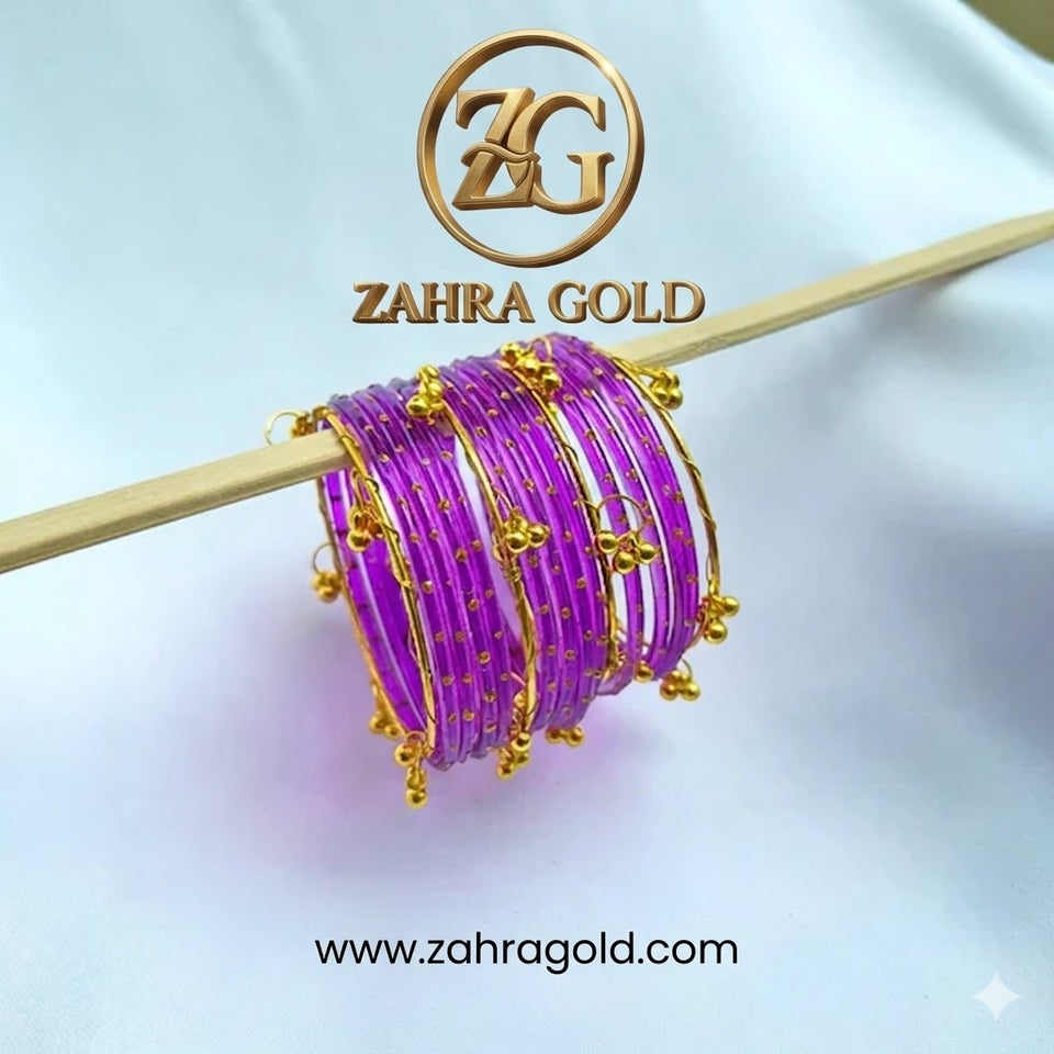 Purple Viral AEENA Kashmiri Bangles 2.5