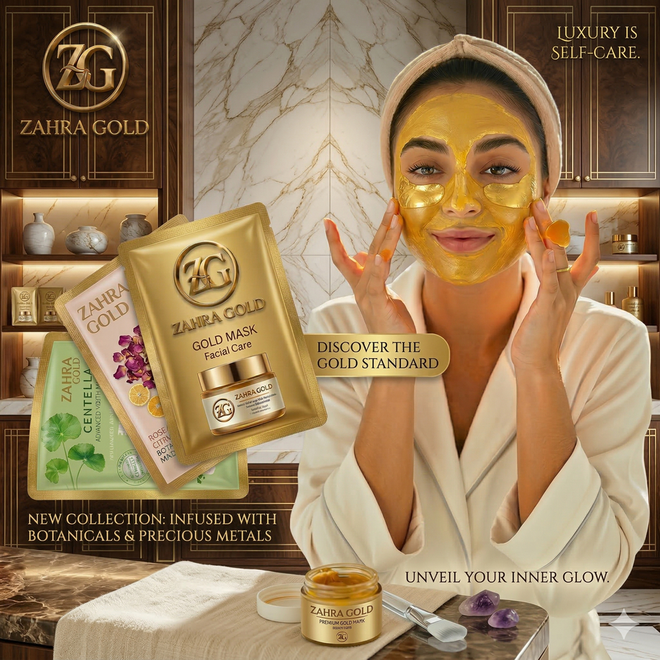 Zahra Gold Premium Powder Face Mask