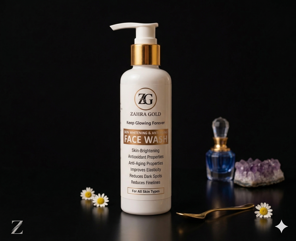 Zahra Gold Gluta Skin Whitening & Anti-Aging Face Wash