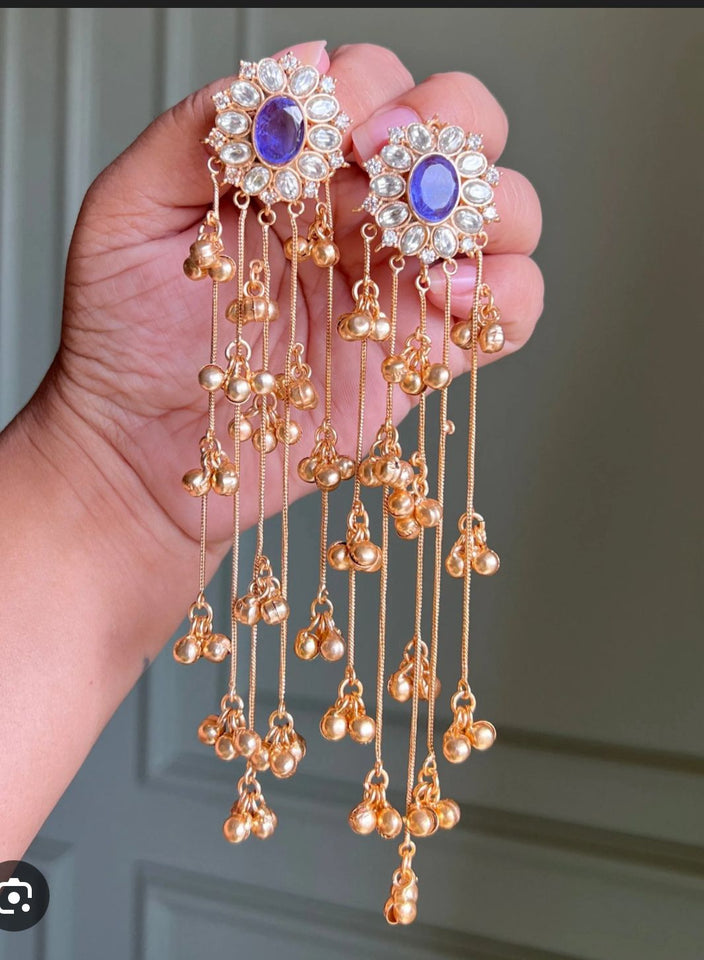 Zahra Gold-Kashmiri Earring